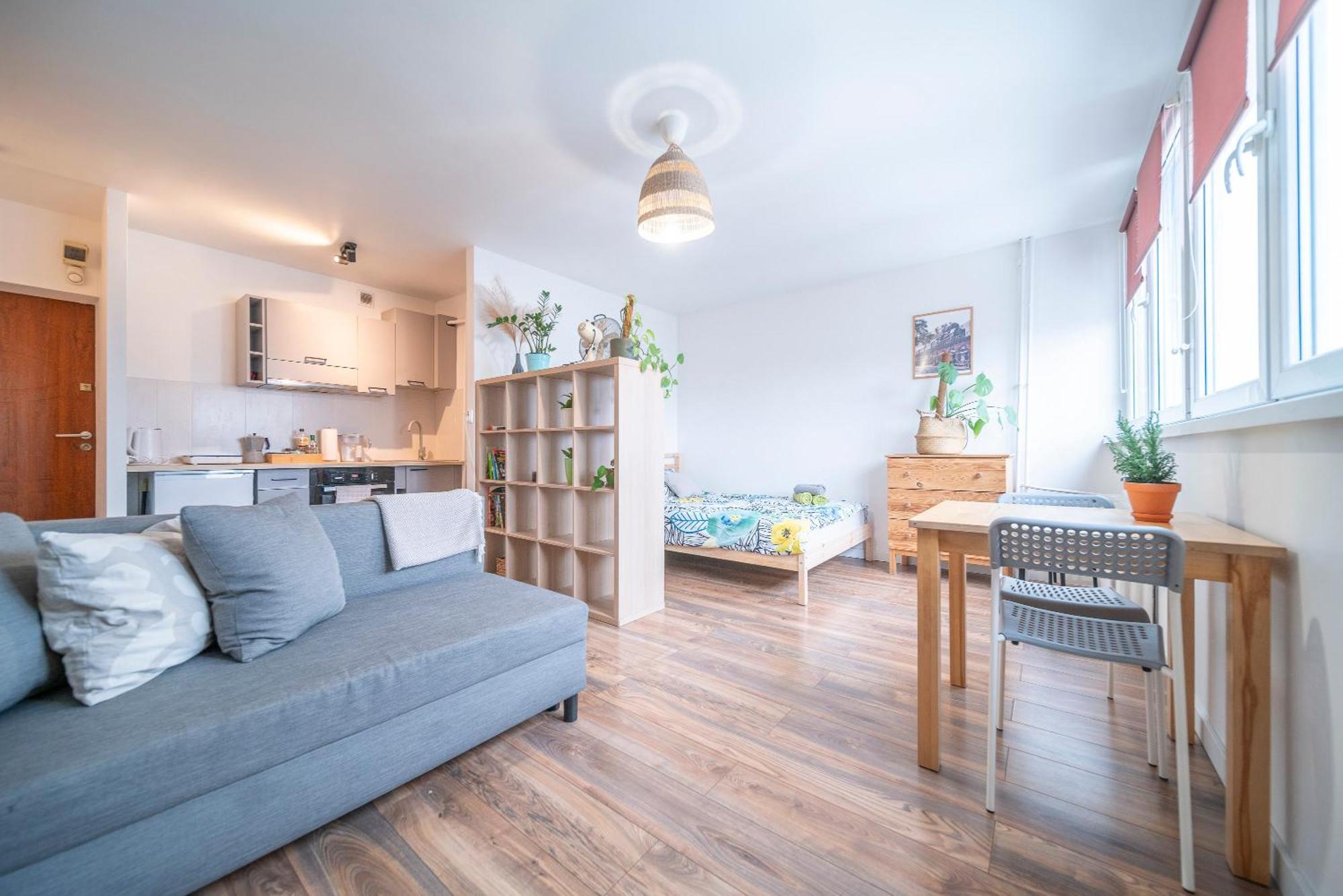 10Th Floor Studio In The City Center Of Wroclaw Apartment Luaran gambar